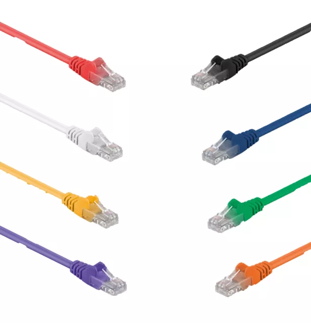 Ethernet Cable Cat5E 25Cm Short 50M Long White Yellow Blue Green Red Black Lot