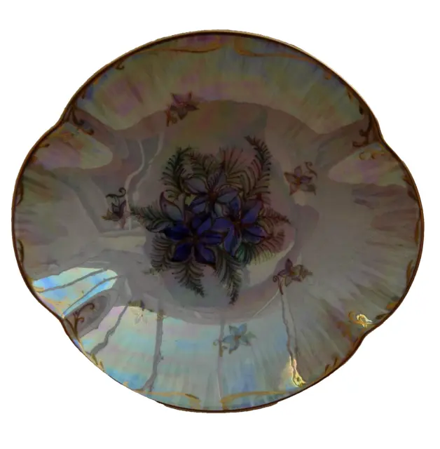 Royal Winton Blue Flower Lustre Bowl Hand Painted