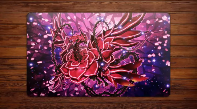 YuGiOh Playmat Black Rose Dragon Petals Synchro Stardust Akiza Mouse Pad