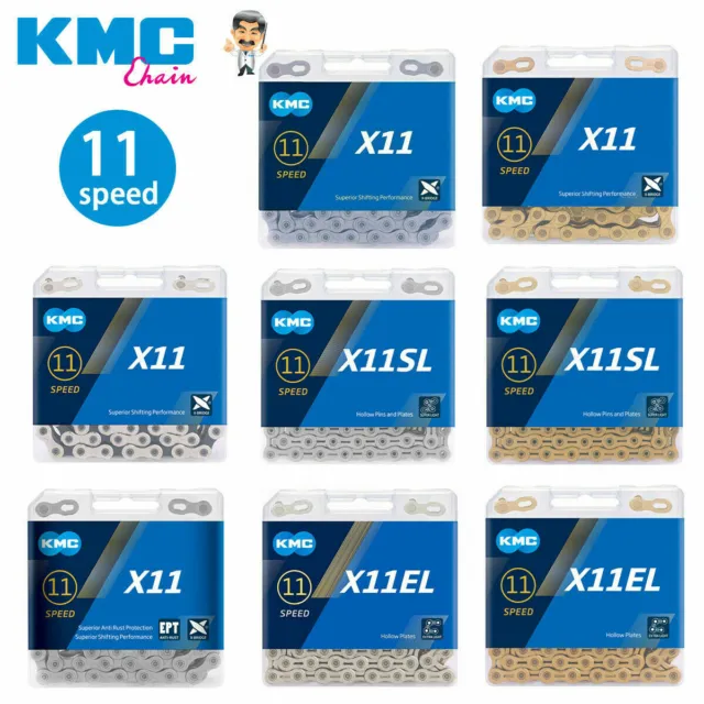 KMC 11 Speed X11 X11SL MTB Bicycle Road Bike Chain 118L For Shimano HG901 701 AU