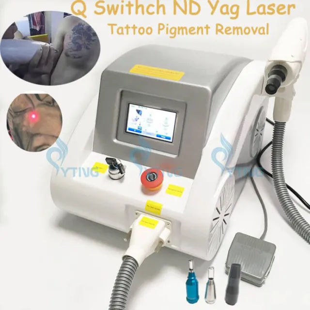 Q switch nd yag laser machine spots tattoo removal facial carbon peel spa salon