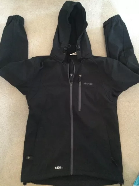 LHOTSE, BARNEY 8516m BLACK COAT / JACKET. DETACHABLE HOOD. SIZE M