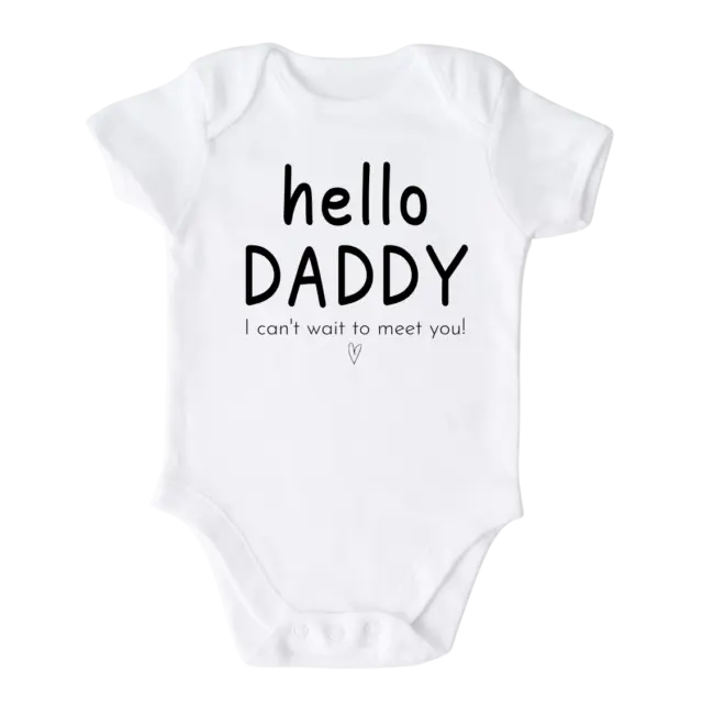 Hello Daddy Onesie® Funny Gift Newborn Baby Boy Girl Infant Romper Bodysuit