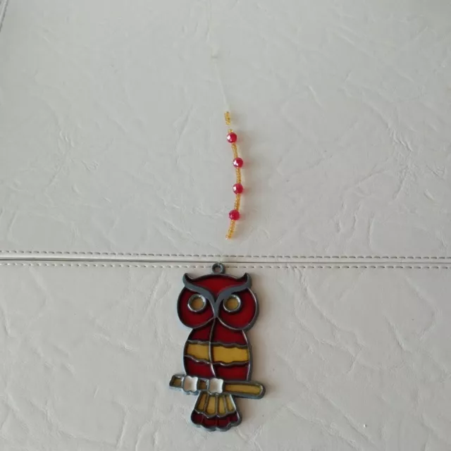 Owl LeadLight Sun Catcher - 9cm