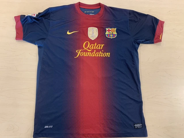 Nike Messi FC Barcelona Soccer Jersey Shirt 2012/13 #10 Size X-LARGE