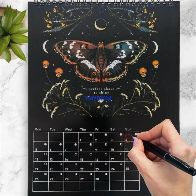2024 DARK FOREST Lunar Calendar Monthly Weekly Daily Time Planning