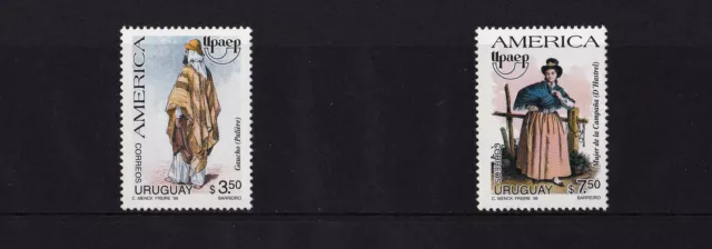 Uruguay - 1996 Amercia - Traditional Costumes - U/M - SG 2302-2303