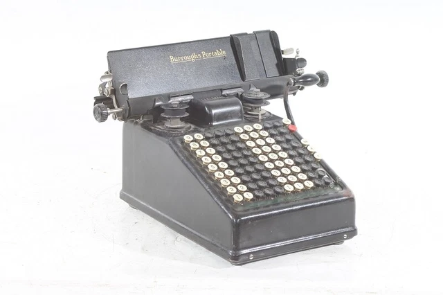 Antiguo Calculadora Vintage Decoración Burroug´ Hs Portátil