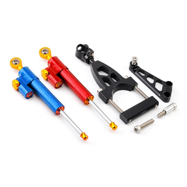 For HONDA CB400 SUPER FOUR Linear Steering Stabilizer Damper w/Braket Adjustable