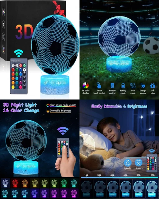ONEVER Base per luce LED 3D, 10Pack Supporto base 1 Luce Da Calcio