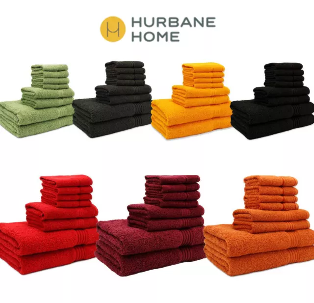 Luxury Bath  Towel 8 Piece 100% Cotton 700Gsm Bathroom Large Hand Towels.