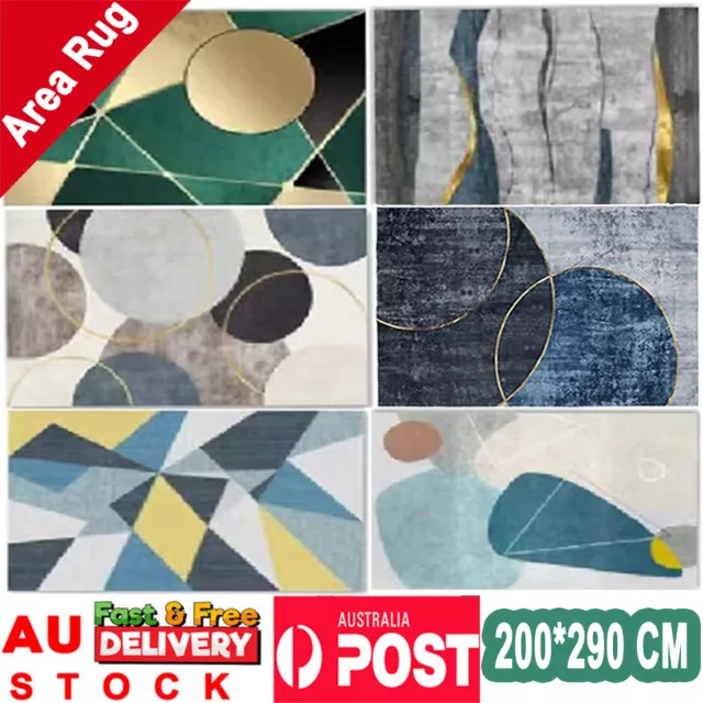 200x290 Soft Area Floor Rugs Bedroom Living Room Rug Large Mat Carpet Clearance