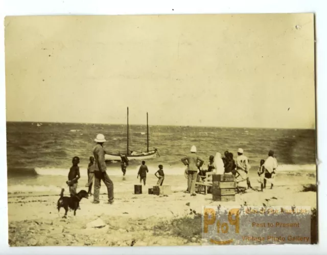 Tanzania Bagamoyo Seaside Beach Coast Zanzibar Channel Old Photo 1900 3