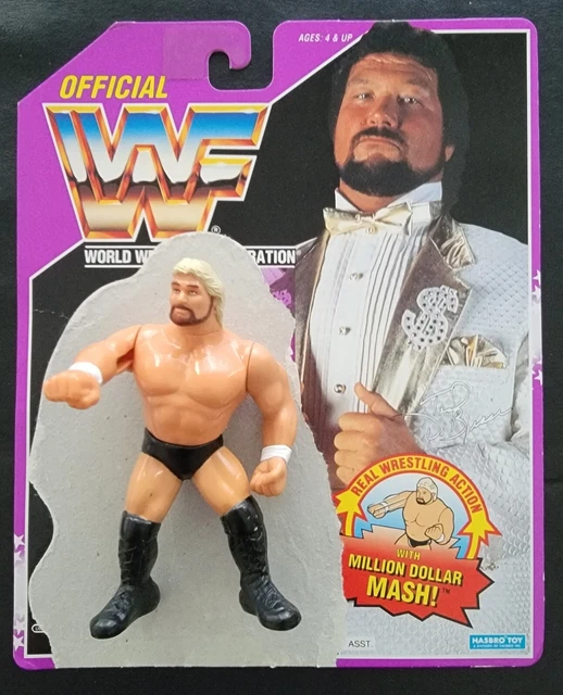 WWF Million Dollar Man Hasbro Action Figures with Purple Card