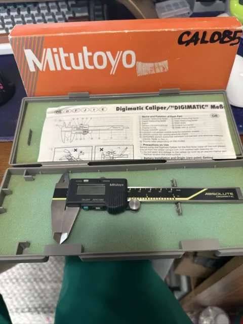 Mitutoyo Series 500 CALO85 Electronic Caliper, 0 to 100mm Range, 0.03mm Accuracy
