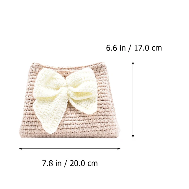 Knitted Drawstring Purse End Bag Summer Purse Shoulder Bags 4