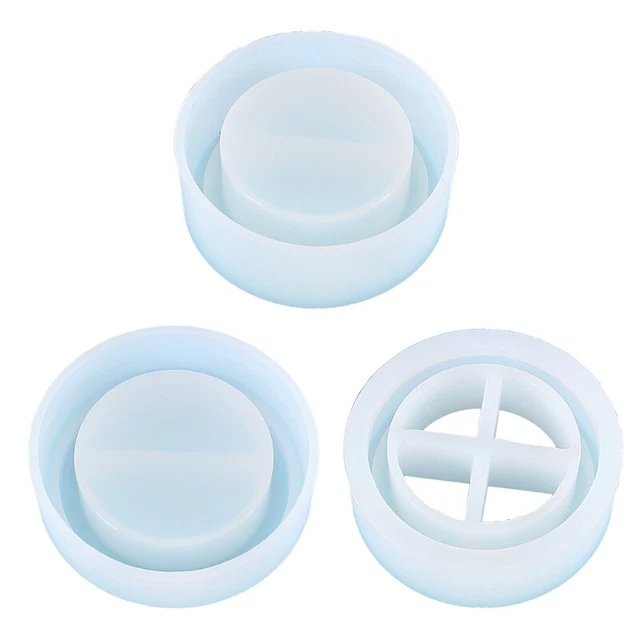 ROUND STORAGE BOX Epoxy Resin Mold Jewelry Holder Silicone Mold 18.54