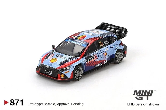 Miniature IXO 1/43 Hyundai I20 Rally 1 Neuville - Vainqueur Rallye Europe Centrale