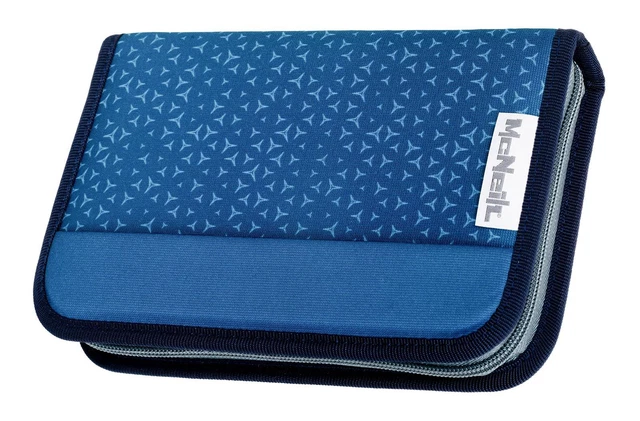 McNeill Pencil Case with Pens Federmäppchen Mäppchen Tetra blau hellblau
