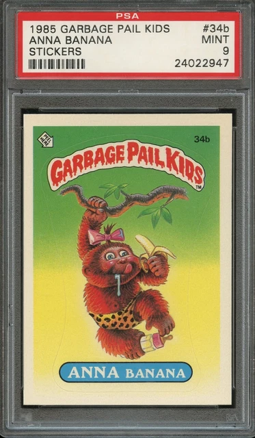 1985 Garbage Pail Kids Series 1 Glossy #34b Anna Banana PSA 9