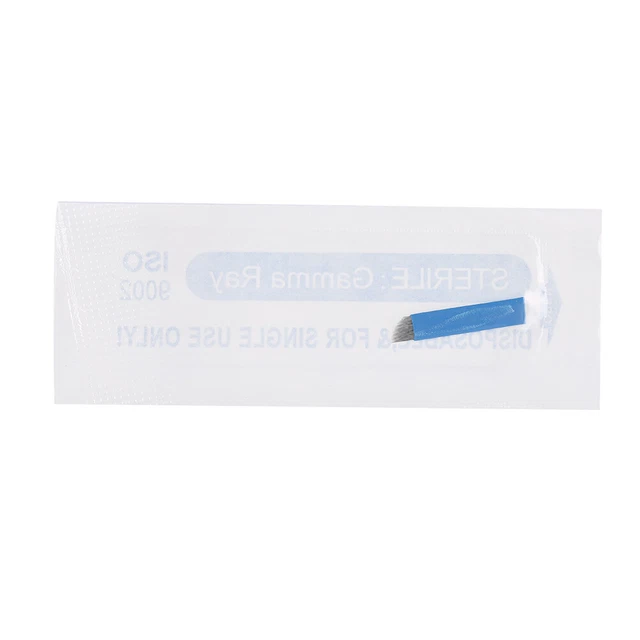 Herramienta de tatuaje manual para cejas microblading semipermanente 10 piezas 16 pines BST