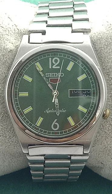 Vintage Seiko 5 Automatic 7019 Day&Date 21J Recently Sevice Oeiginal Band