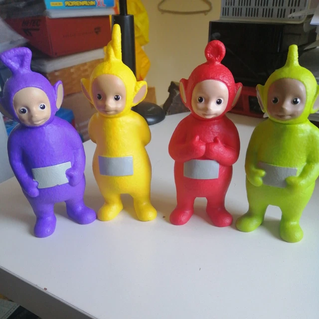 TELETUBBIES SMALL TOY Figures Dipsy, LaaLaa TinkyWinky & Po DHX