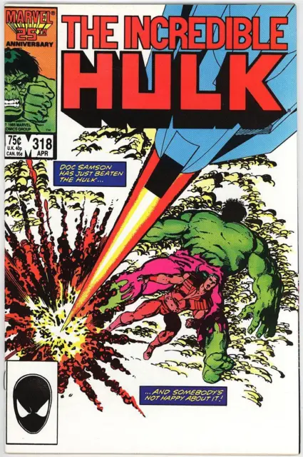 Incredible Hulk 318 Nm- 9.2 High Grade Doc Samson Marvel Copper Age 1985 Bin