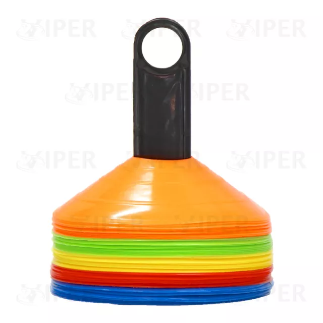 Space Markers Cones  Markers 50 Football Rugby Hockey PE Training Agility Disc