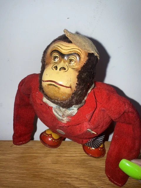 Jouet Mécanique Ancien – Cavalier à Cheval En Métal – Fonctionne – Pièce Rare