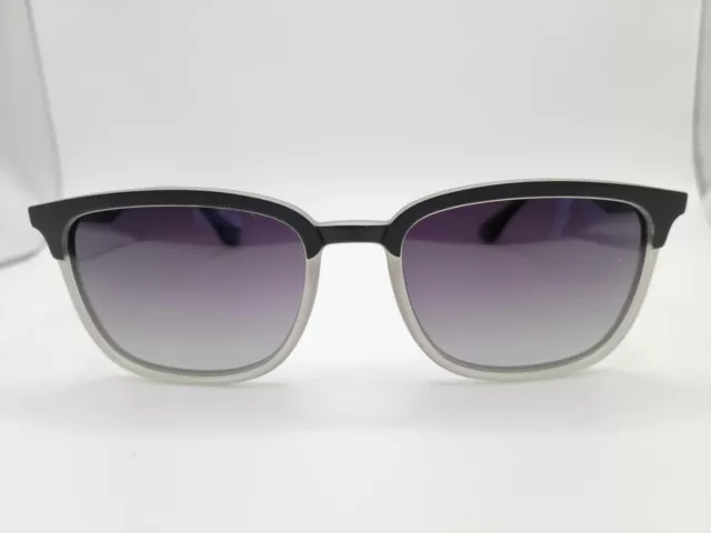 Square Sunglasses Black Gray Polarized New Modern Lightweight 53□18-141