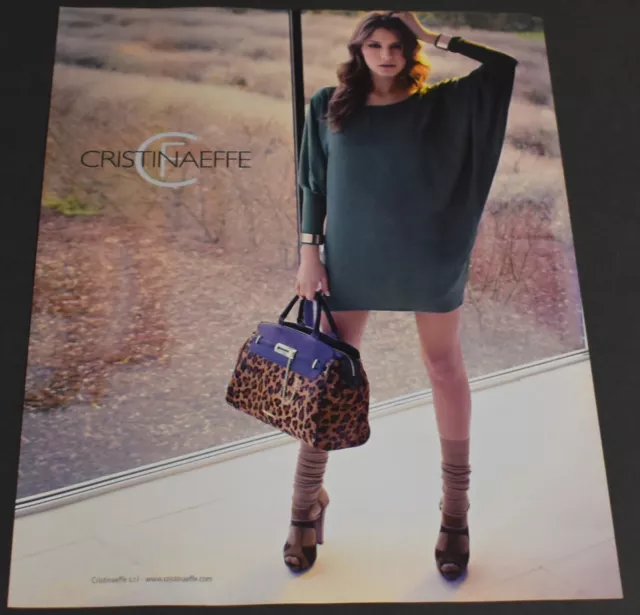 2013 Print Ad Sexy Heels Long Legs Fashion Lady Brunette Cristinaeffe Shirt Art