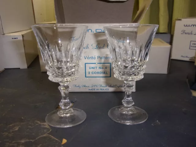 w.m. dalton french lead crystal 24% lead no.4 verite pattern eb386/77 FREE SHIPP