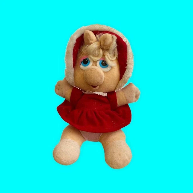 Vintage Baby Miss Piggy Plush Christmas Jim Henson Muppet 1987/88