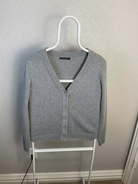 Brandy Melville Olive Garden Knit Cotton V Neck Sweater size XS-M