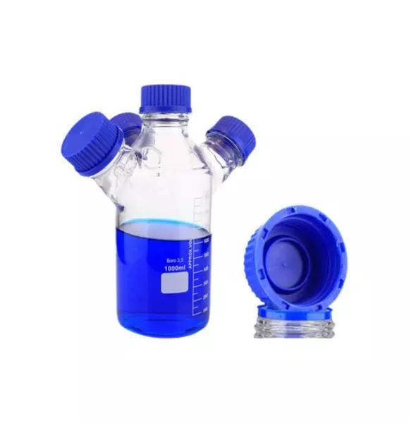 Lab Glassware Mobile Phase Bottle 250-2000ml GL45 HPLC Liquid Chromatography