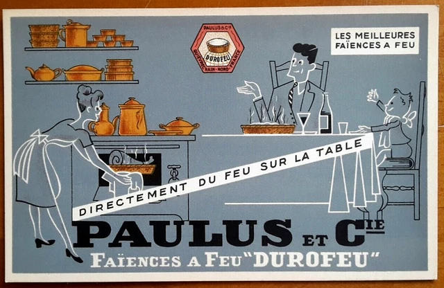 Ancienne carte postale publicité Durofeu, Paulus & Cie Quiévrechain