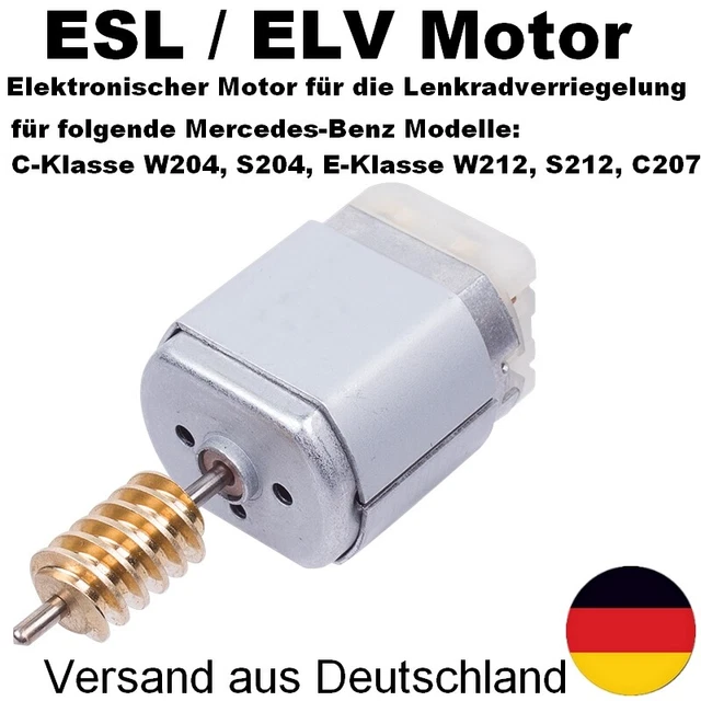 MOTORE ATTUATORE BLOCCO Volante ESL/ELV Per Mercedes Benz W204 W207 W212 GLK EUR 15,30 - IT - Foto 9