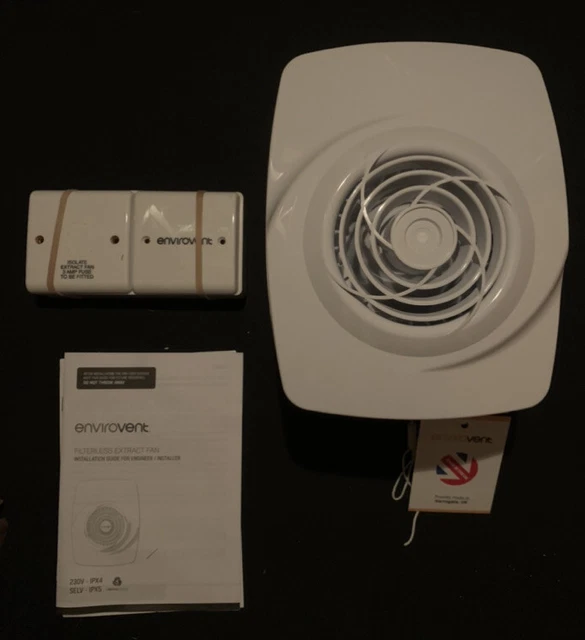 ENVIROVENT EFHT2SSELV Filterless Extraction Fan White £48.22