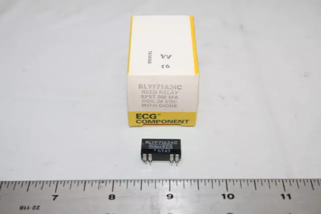 ECG RLYF71A24C Reed Relay with Diode SPST 500mA 24 VDC New