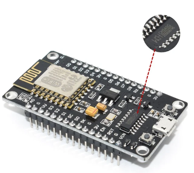 ESP8266 CH340 NODEMCU Compatible Board ESP 8266 Wireless IoT LUA WiFi ...