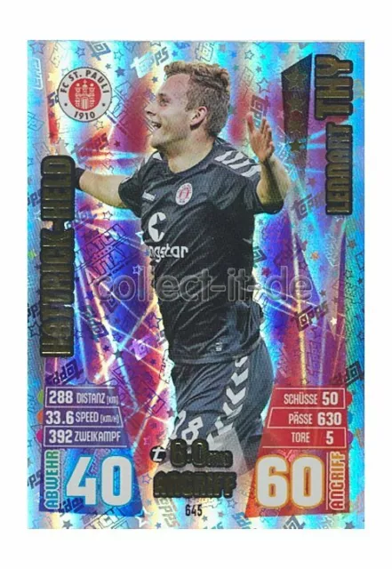 Match Attax Extra 15/16 MX-645 - Lennart Thy - Hattrick Helden