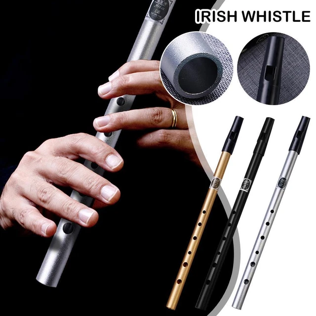 IRISH WHISTLE FLUTE C/D Key Ireland Tin Penny Whistle 6 Hole Flute