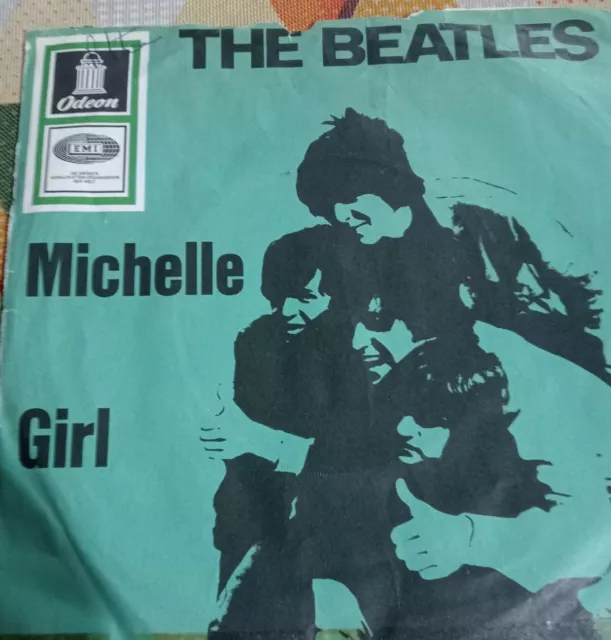 45 Giri  Vinile - The Beatles- Michelle - disco anno 1966 - raro
