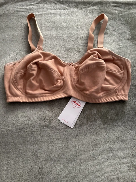 Anita Care Women's Wire Free Mastectomy Bra 5301X - Cotton Rich, Pockets Both Sides, Adjustable Straps