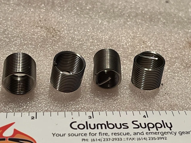 7/16-20 X 1.3cm Filo Inserti, Filo Vite Riparazione, Nuovo, 4 / Lotto, Recoil
