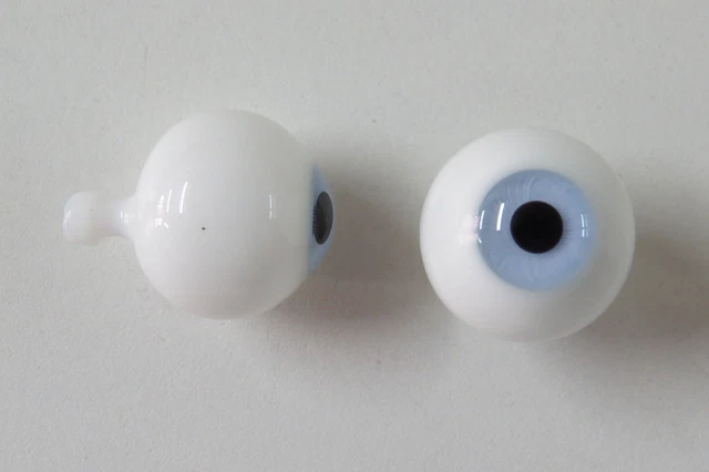 Yeux Sulfure Bleu 24mm Pour Poupée Antique – Paperweight Yeux Bleus, Pièce De Collection