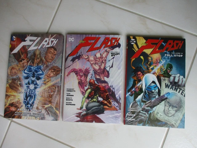 New Sealed HC - DC Comics The Flash Vol. 7-9 (Savage World, Zoom & Full Stop)