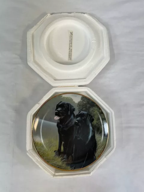 Nigel Hemming Franklin Mint Collectors Plate Dogs Sporting Companions