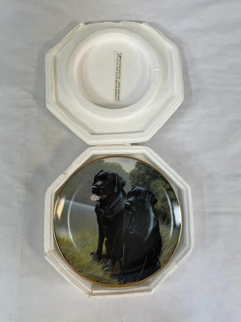 Nigel Hemming Franklin Mint Collectors Plate Dogs Sporting Companions